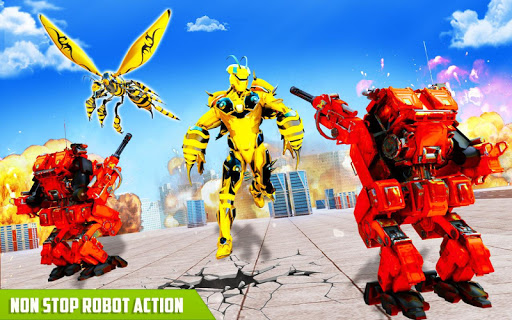 Updated Flying Bee Transform Robot War Robot Games Pc Android App Mod Download 22