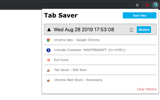 Tab Saver