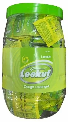 Leekuf Orange Cough Lozenges Jar 1x150s