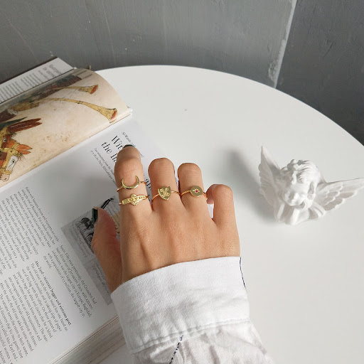 Title 6, S925 Sterling Silber Ringe im kreativen Design,...