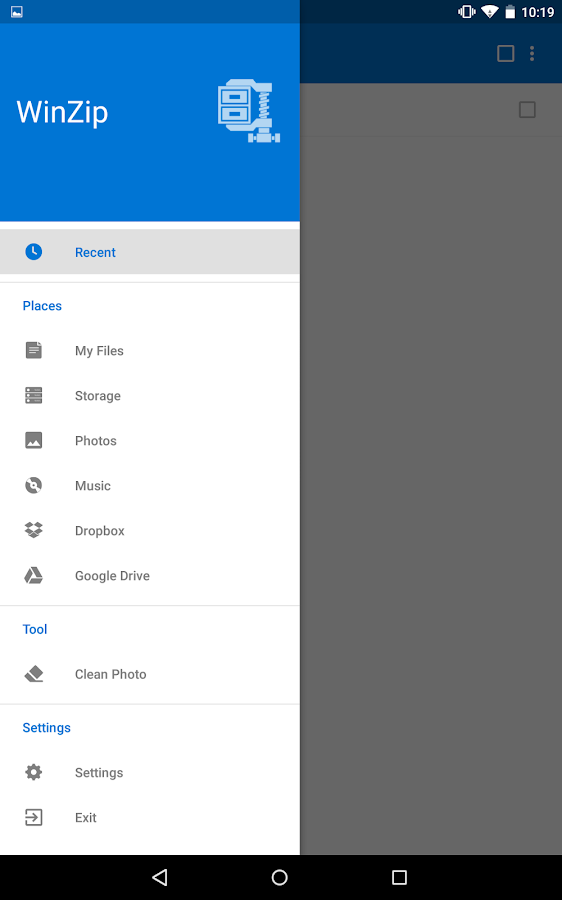 winzip android to zip and unzip file - screenshot 9