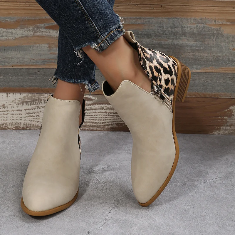Dames Martin boots met lage hak en zijrits, grote maten, comfort en stijl voor dagelijks gebruik en meer.