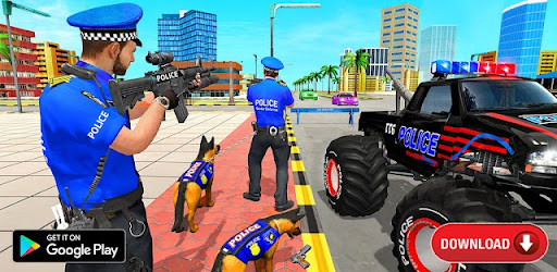 Police Monster Truck Car Games