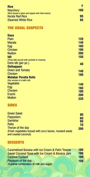 Mahabelly menu 