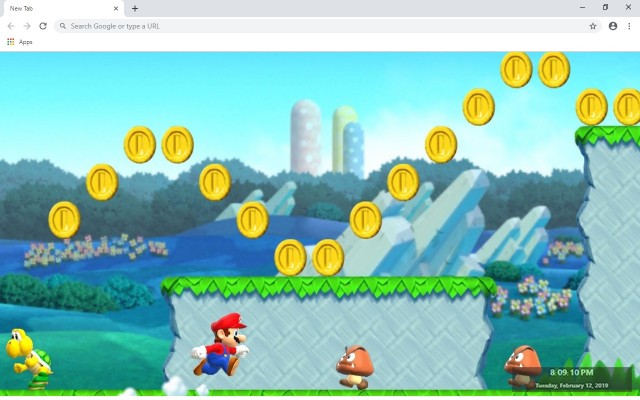 Super Mario Run HD New Tab