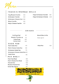 Mumbaiwalla menu 1