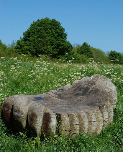 Carved Memorial Bench