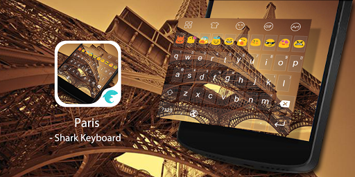 Emoji Keyboard-Paris Twilight