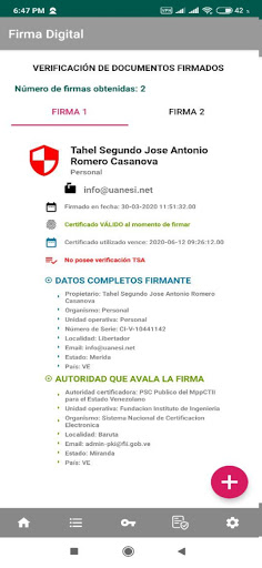 Screenshot Firma Digital PDF