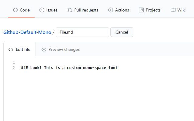 GitHub Default Monospace Font Preview image 0