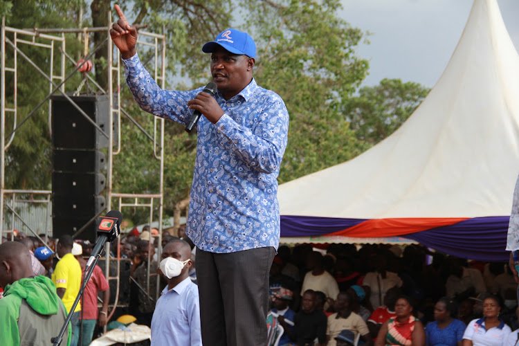 MP John Mbadi speaks in Homa Bay on Monday