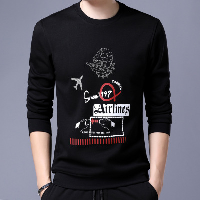 Title 5, Mens plush and thickened T-shirt long sleeve
