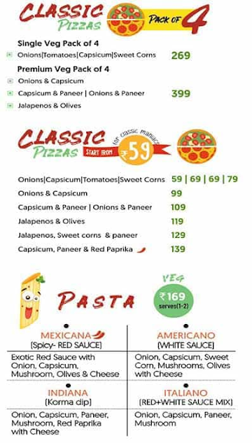 La Pino'z Pizza menu 