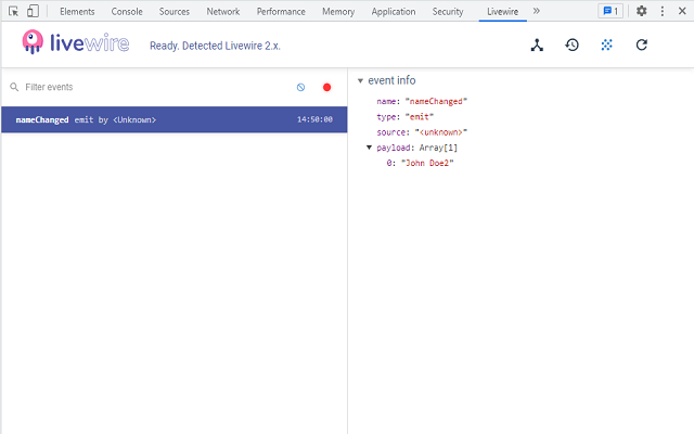 Livewire devtools Preview image 0