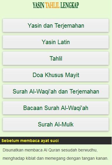 Surat Yasin Tahlil Terjemahan - Android Apps on Google Play