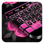 Cover Image of 下载 Pink Flower Love Keyboard 10001001 APK