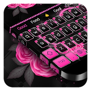 Pink Flower Love Keyboard  Icon