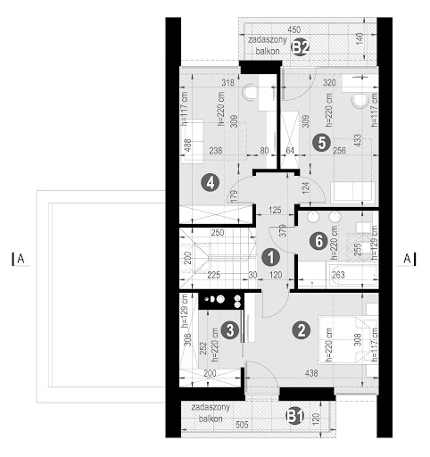 New House 754 G1 - Rzut poddasza