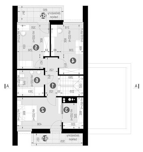 New House 754 G1 - Rzut poddasza