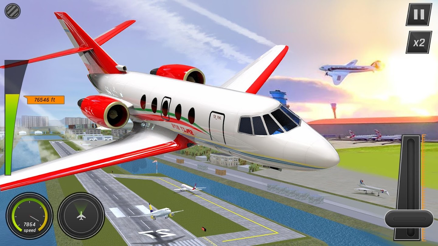 City Airplane Pilot Flight Sim - New Plane Games(Mod Money)