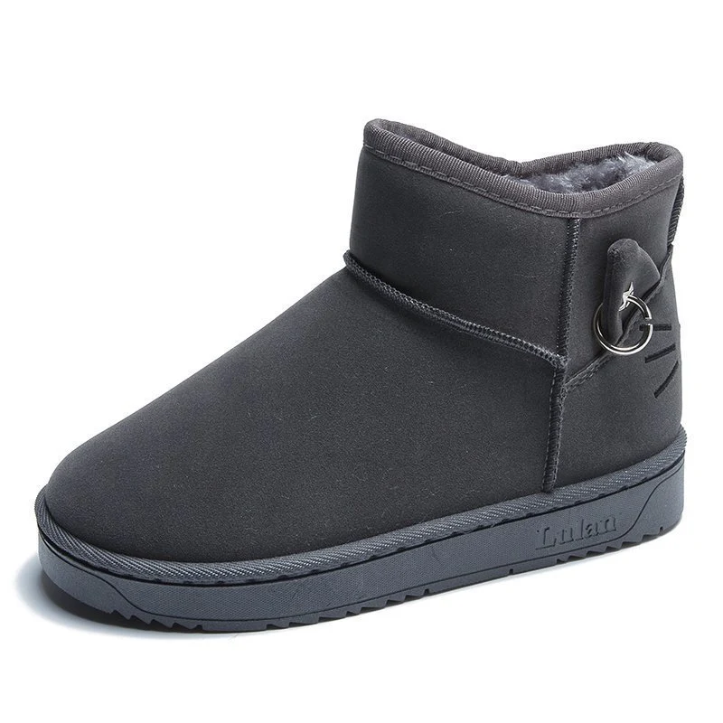 Zapatos de invierno de algodón gruesos para mujer, moda cálida y cómoda. Ideales para el frío, ofrecen abrigo y estilo a tus pies en invierno.