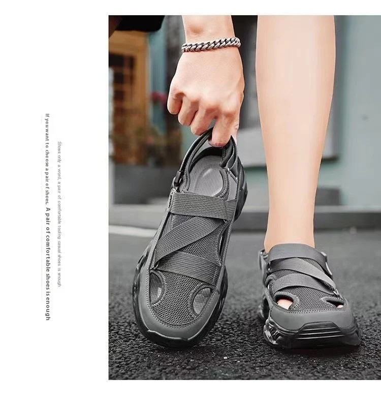 Title 7, Heren zomer platform sandalen lichtgewicht anti...