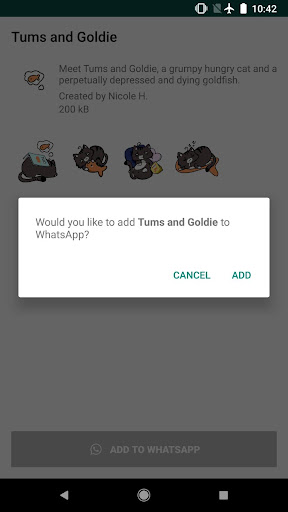 Tums and Goldie Stickers for WhatsApp