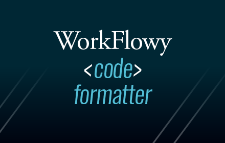 WorkFlowy code formatter small promo image