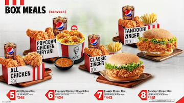 KFC menu 