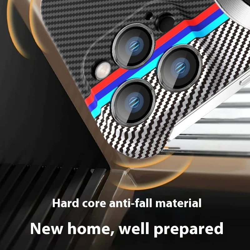 Title 13, Fashion Personality Carbon Fiber Pattern Phone ...