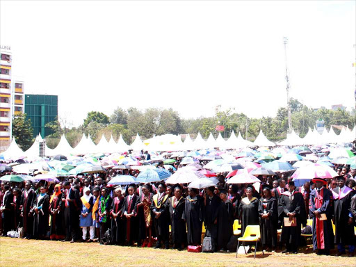 Graduants at Kenya Medical training college Nairobi campus on 6th.December.2018/EZEKIEL AMING'A