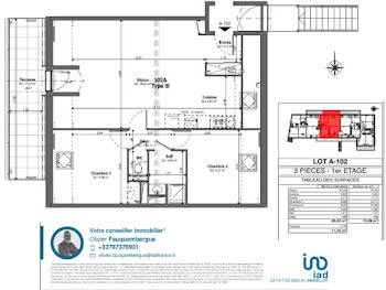 appartement à Fondettes (37)