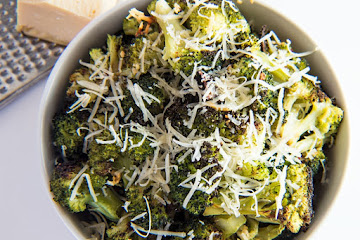 Roasted Broccoli with Garlic and Parmesan