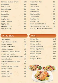 Kalinga's Kitchen menu 2