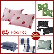 Vỏ Gối Poly Cotton 3D Có Khóa Kéo, Áo Gối Nằm 45X65Cm, Vỏ Gối 50X70Cm Không Bai Xù Bền Đẹp - By Luxbedding (1 Chiếc)