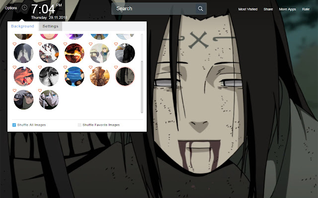 Naruto Emotional Wallpapers Theme New Tab