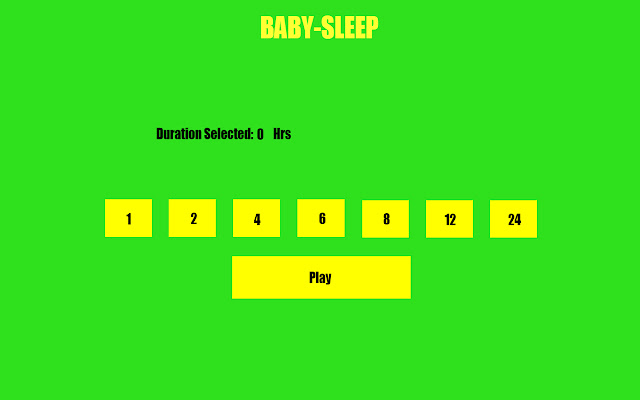 Baby-Sleep chrome extension