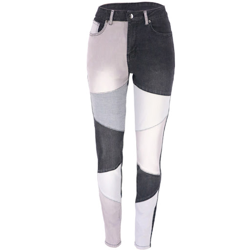 Title 5, New Two-color Patchwork Casual Pants. Comfortab...