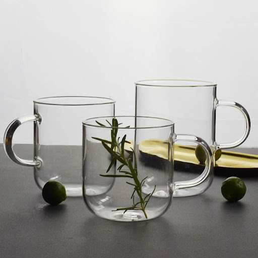 Title 1, Glass Water Cup for Flower Tea and Coffee. Enjo...