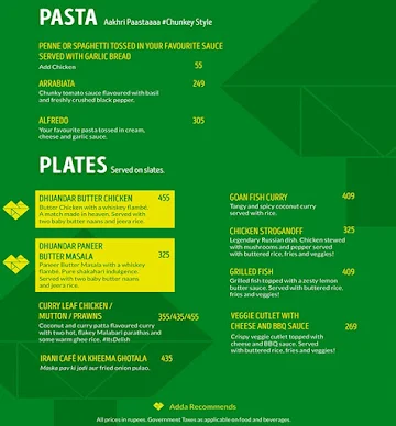 Adda menu 