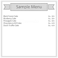 Merwans Cake Stop menu 1