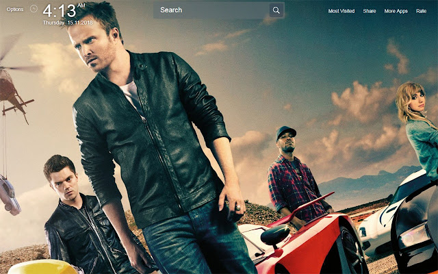 Need For Speed Game Wallpapers Theme New Tab