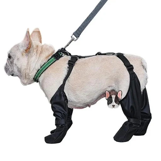 Dog Shoes Waterproof Adjustable Dog Boots Pet Breathbale Shoes for Outdoor Walking Soft French Bulldog Shoes Pets Paws P