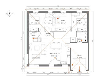 maison neuve à Dommartin (01)