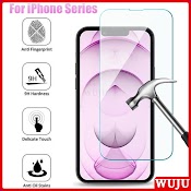 Wuju Kính Cường Lực 9H 2.5D Trong Suốt Thích Hợp Cho Iphone 11 12 13 Pro Max Mini Xs Max Xr X 6 6S 7 8 Plus Se