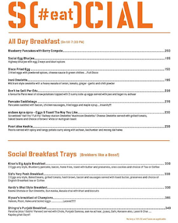 Social menu 