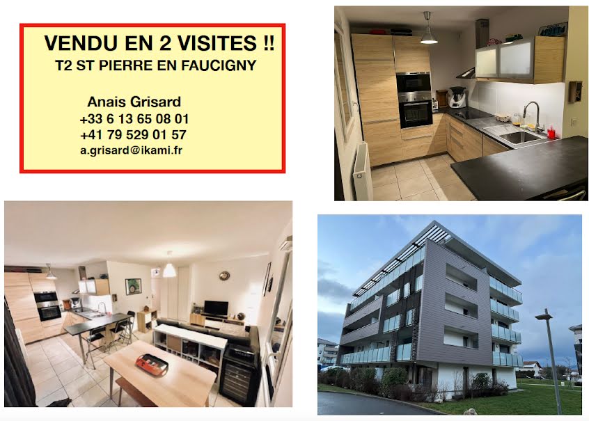 Vente appartement 2 pièces 45 m² à Saint-Pierre-en-Faucigny (74800), 218 800 €