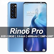 Điện Thoại Di Động Rino6 Pro Mới Nguyên Bản (6G / 256G) Bán Điện Thoại Chơi Game Thẻ Kép Android 5G Cod