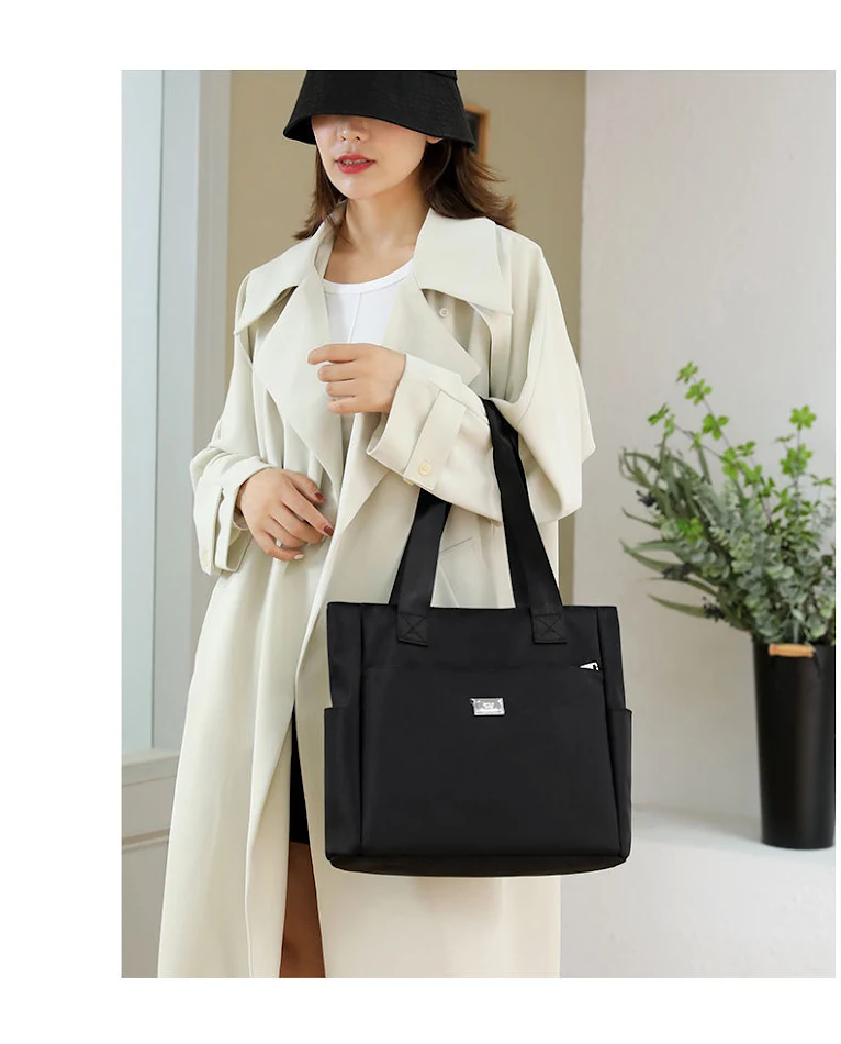 Kadın Moda Tote Oxford Kumaş Hafif Kanvas Çapraz Çanta Çok Yönlü Geniş Kapasite Günlük Kullanım İçin Mükemmel
