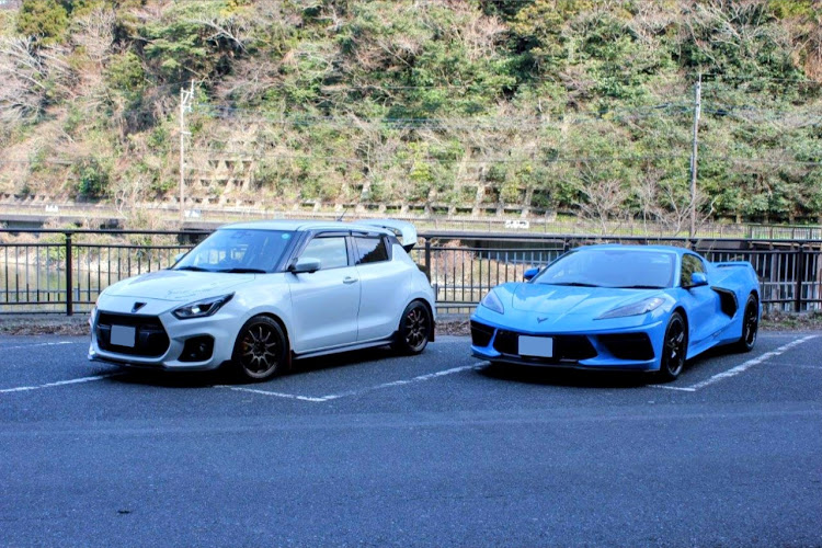 スイフトスポーツのいつもイイネ&コメントありがとうございます🙇‍♂️・河内貯水池・シボレーコルベット・3月もよろしくお願いしますに関するカスタム事例の投稿画像4枚目